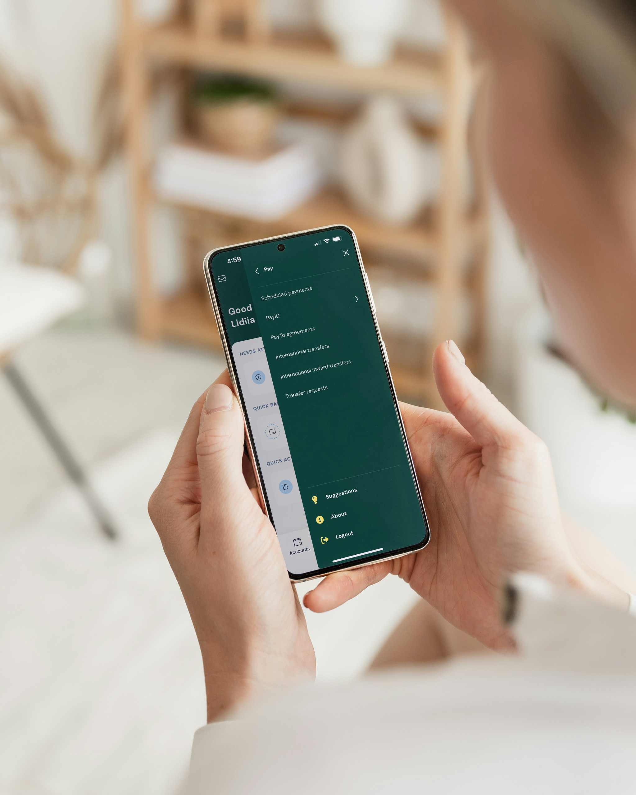 android smartphone in hand convera